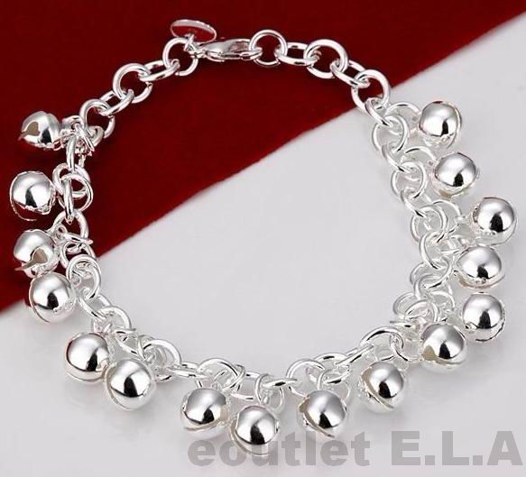 JINGLE BELLS SILVER BRACELET-20cm